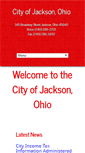 Mobile Screenshot of jacksonohio.us